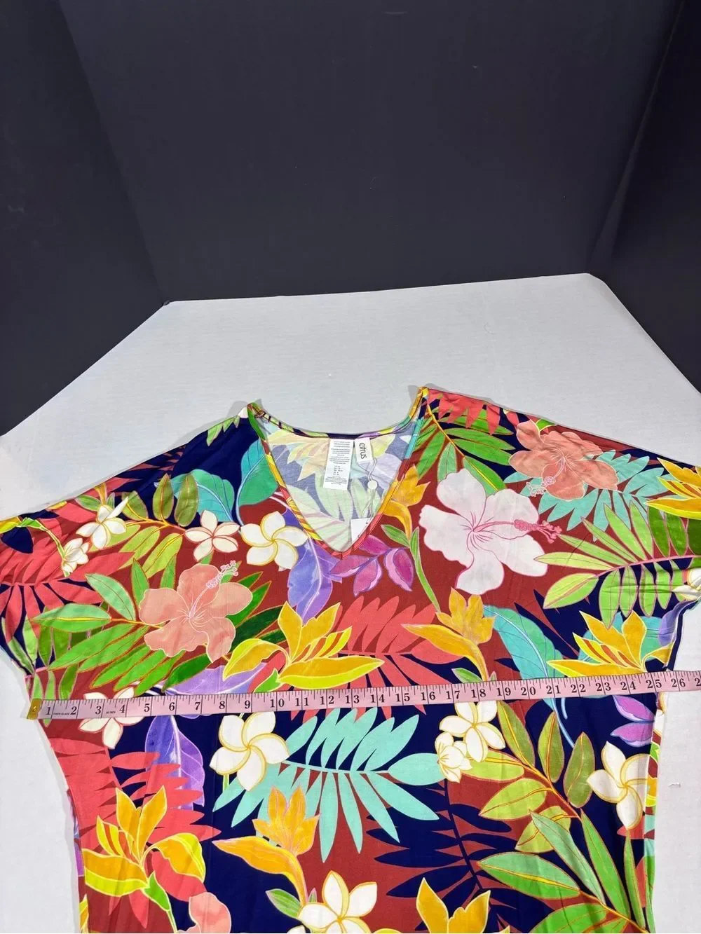 Citrus Women's Standard Tunic Swimsuit Cover Up NWT XS Multi in the Tropics
